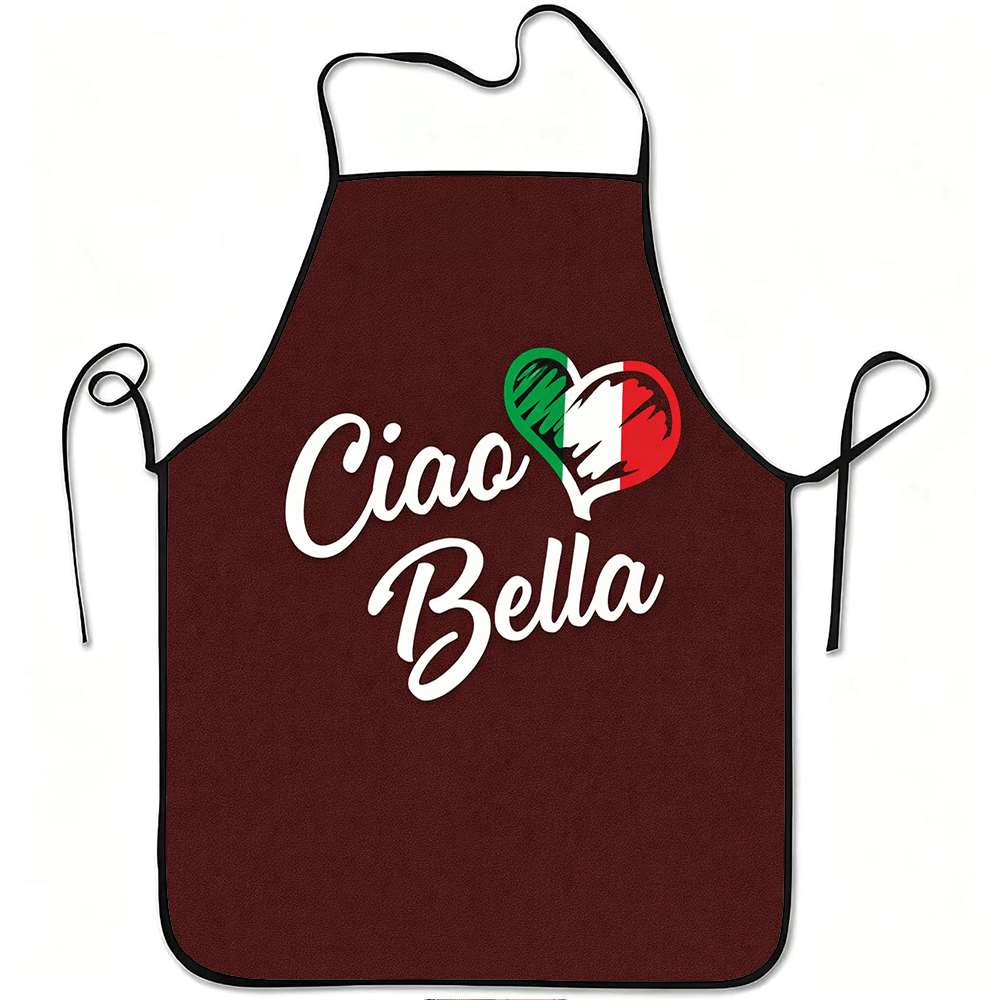 Home Cooking Ideas - 1 Piece Richly Italian-Themed Apron, Vintage