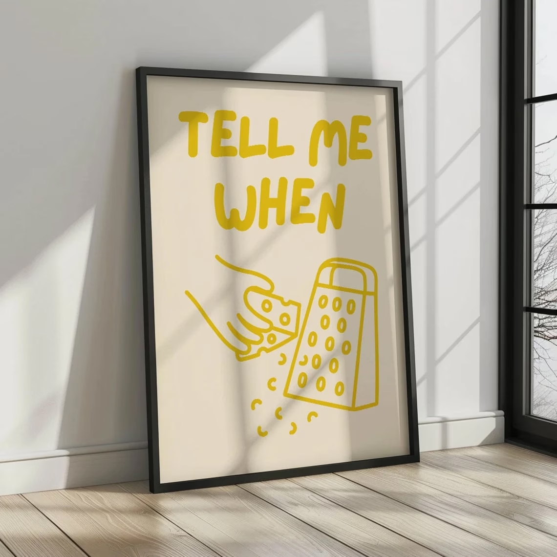 Minimalist Tell Me When Cheese - Home Cooking Quotes ulasan dan harga