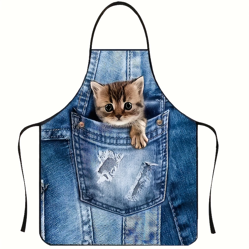 1pc Cute Denim Blue Pocket Cat - Home Cooking For Cats ulasan dan harga