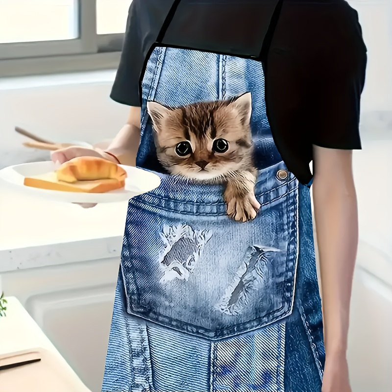 1pc Cute Denim Blue Pocket Cat - Home Cooking For Cats ulasan dan harga