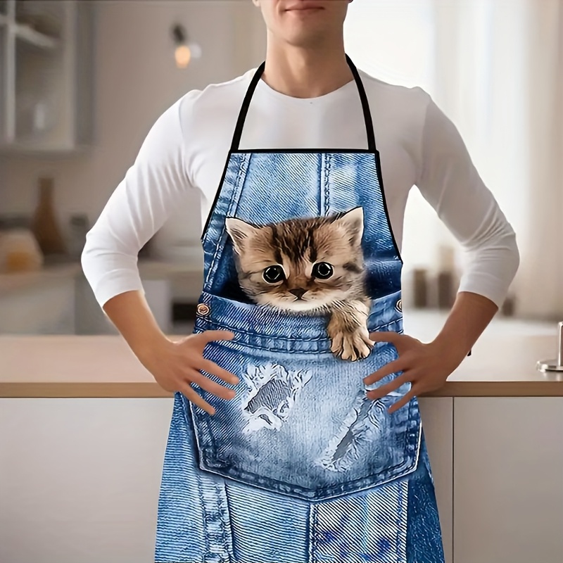 1pc Cute Denim Blue Pocket Cat - Home Cooking For Cats ulasan dan harga