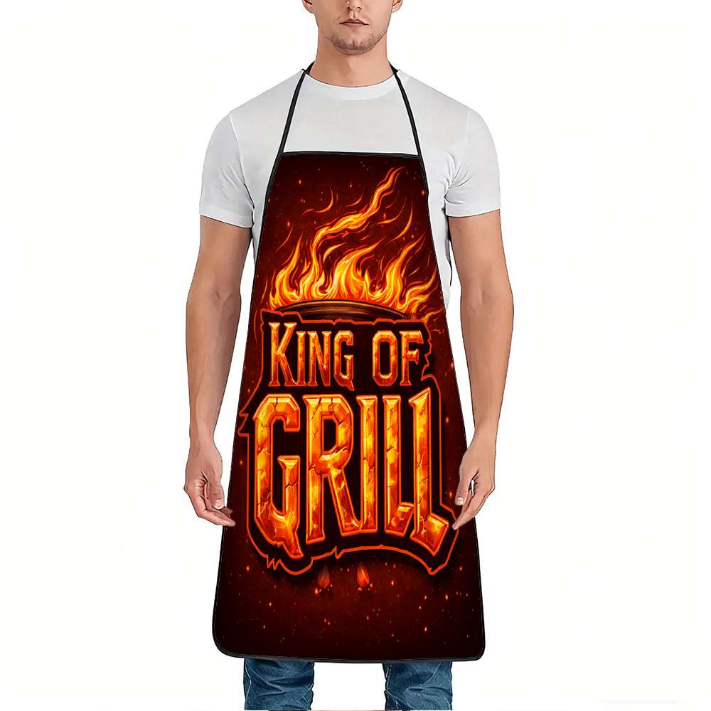 1 Piece of Bbq King Apron, Bbq - Home Cooking Ideas ulasan dan harga