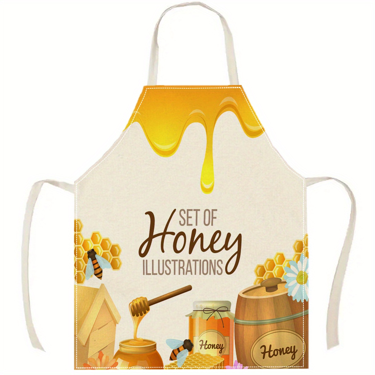1pc Honey Bee Apron Sweet Kitc - Home Cooking Ideas ulasan dan harga