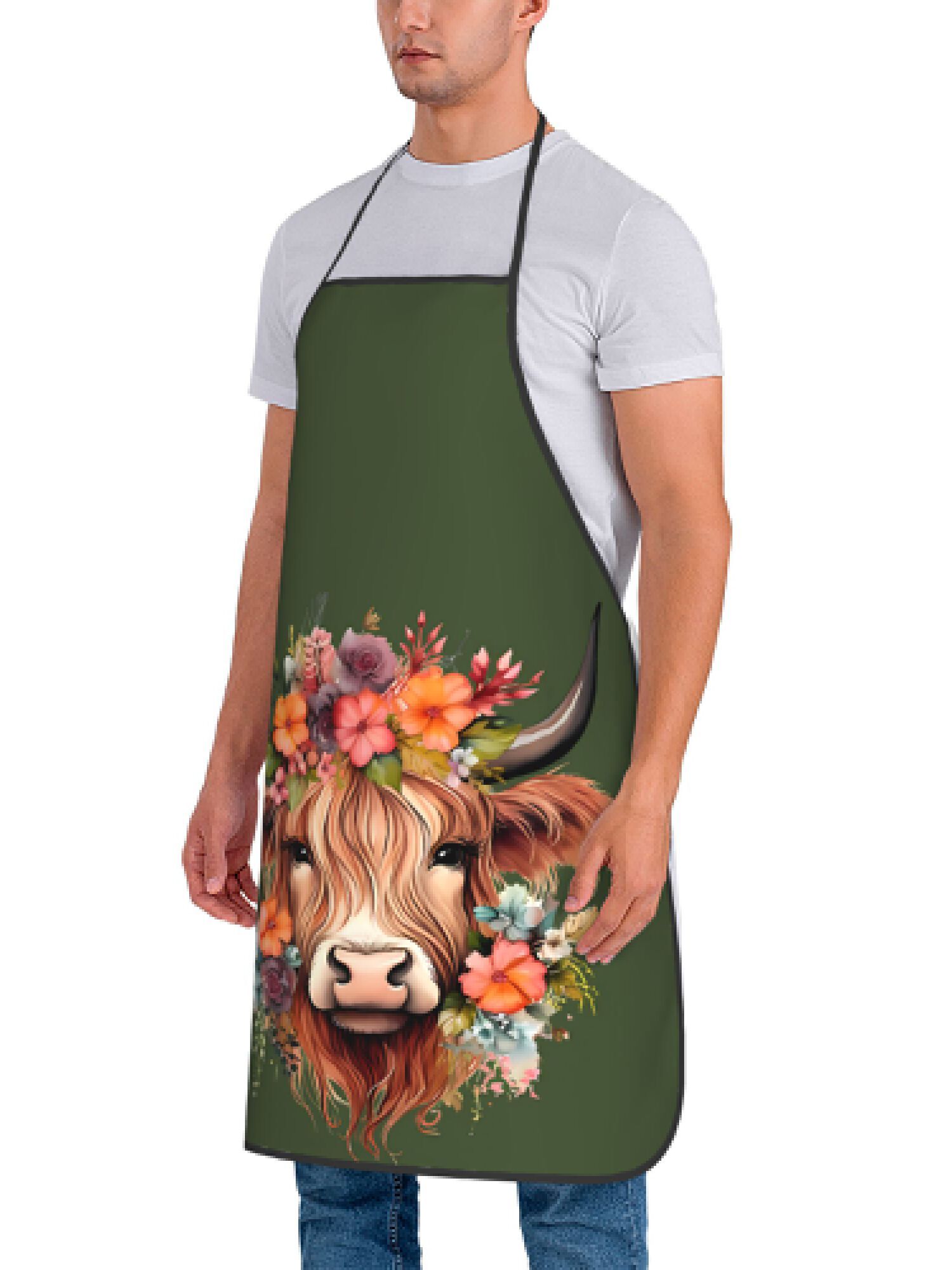 1 Piece of Fun Highland Cow Fl - Home Cooking Ideas ulasan dan harga