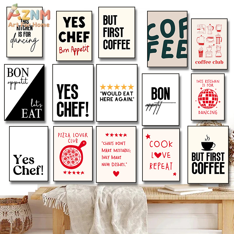 AZNM Kitchen Coffee Chef Quote - Home Cooking Quotes ulasan dan harga